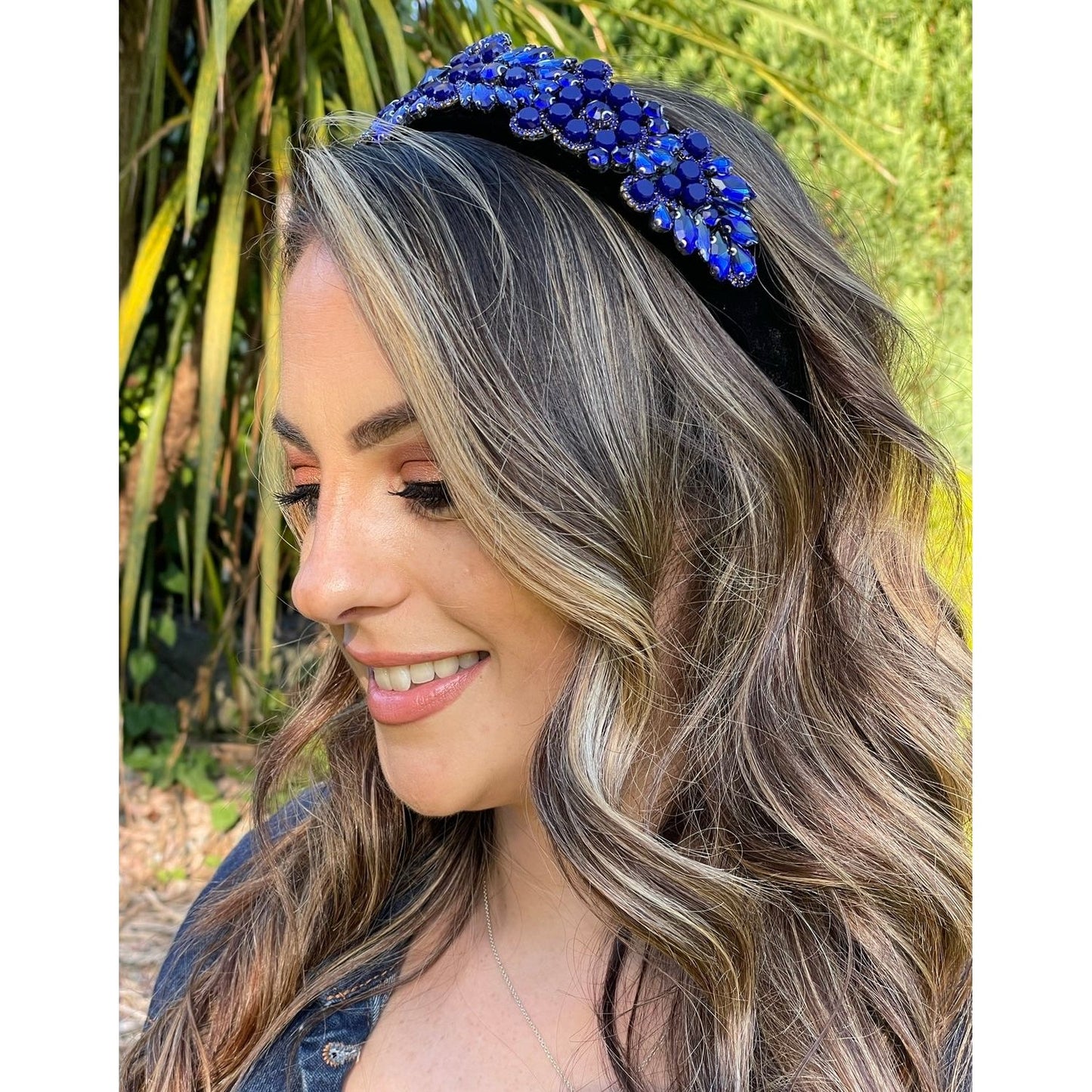 Blue tone occasional headband