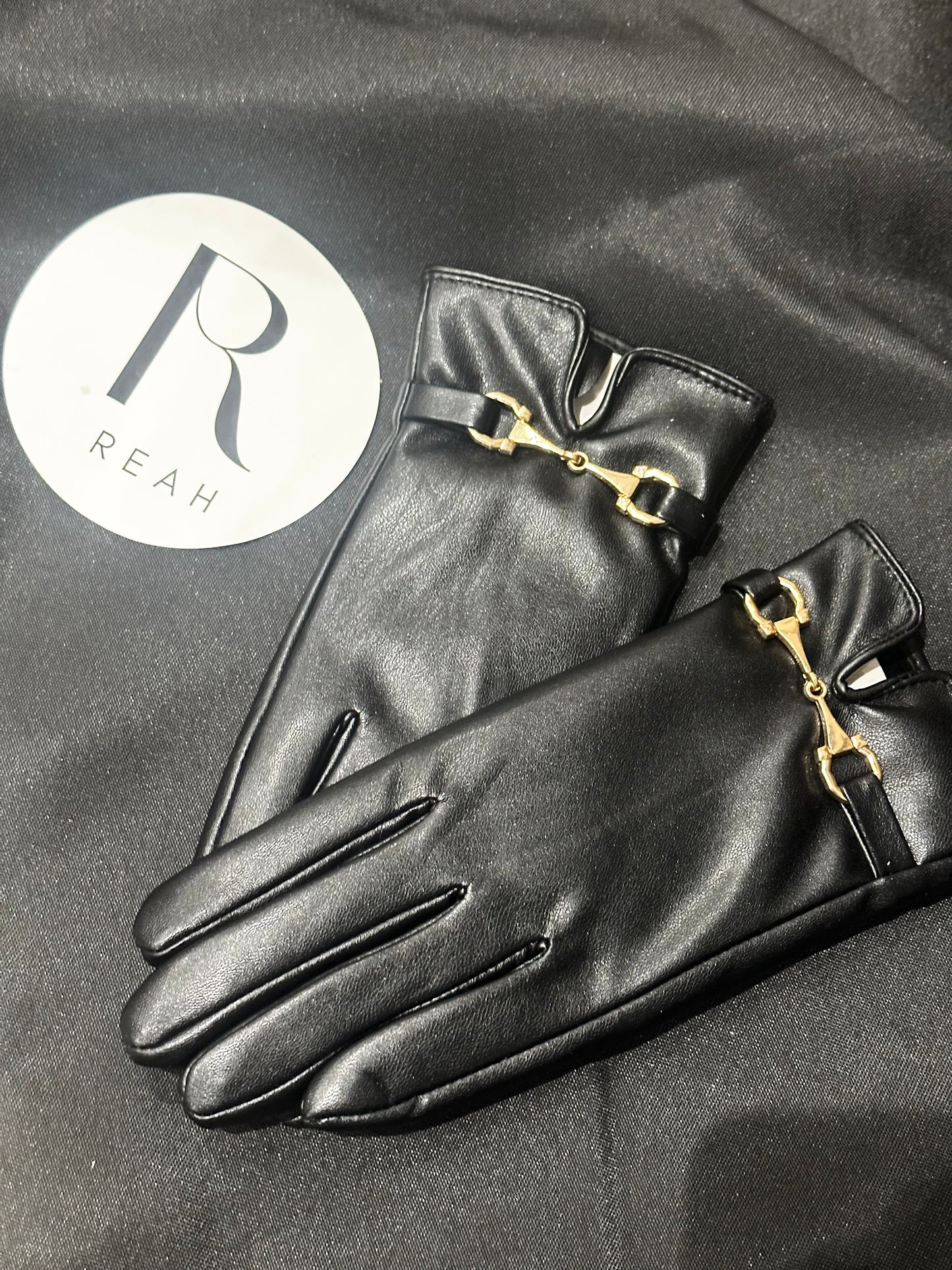 Leather snaffle gloves