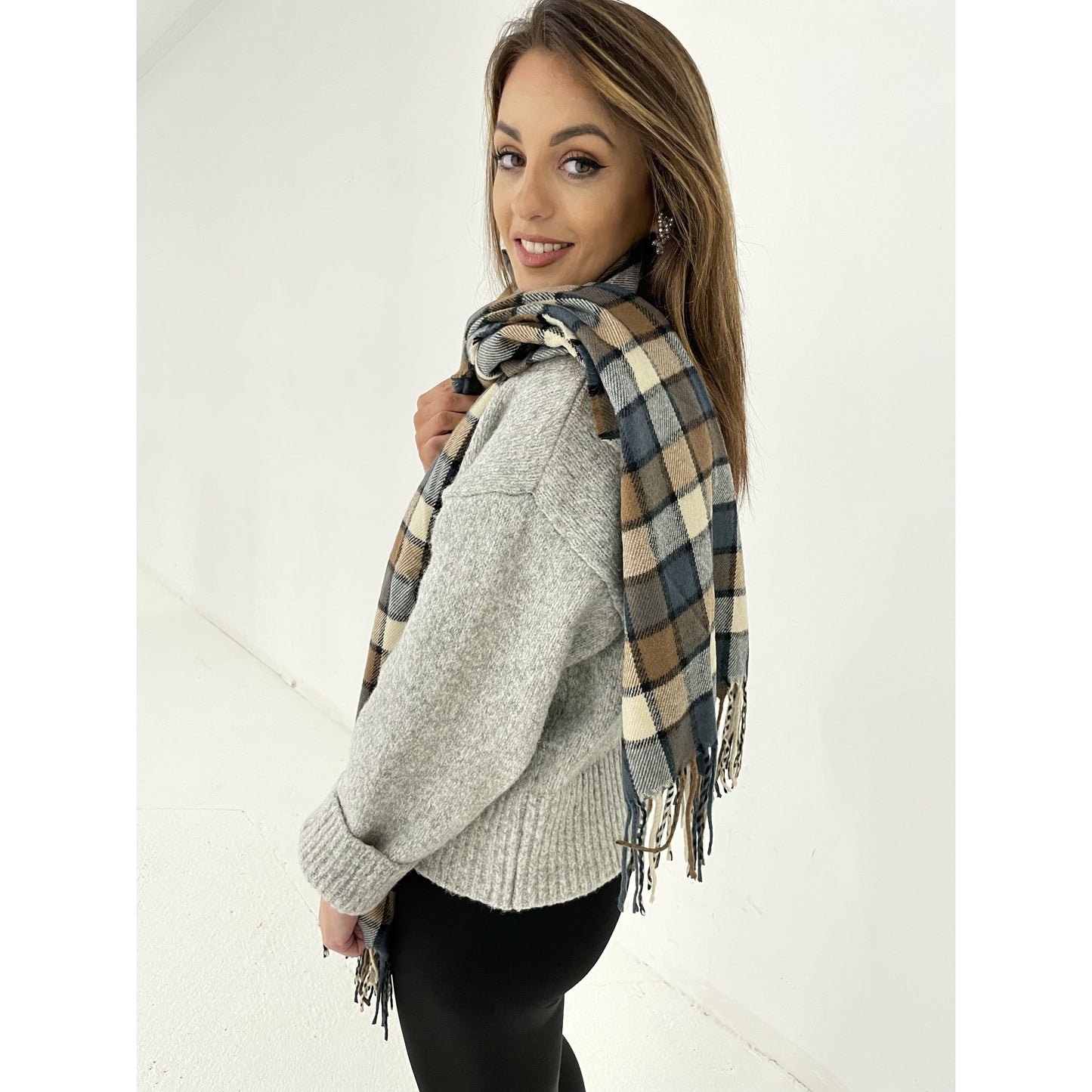 Kina Scarf ‘navy’