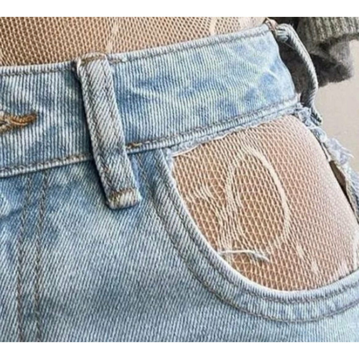 White large letter tights