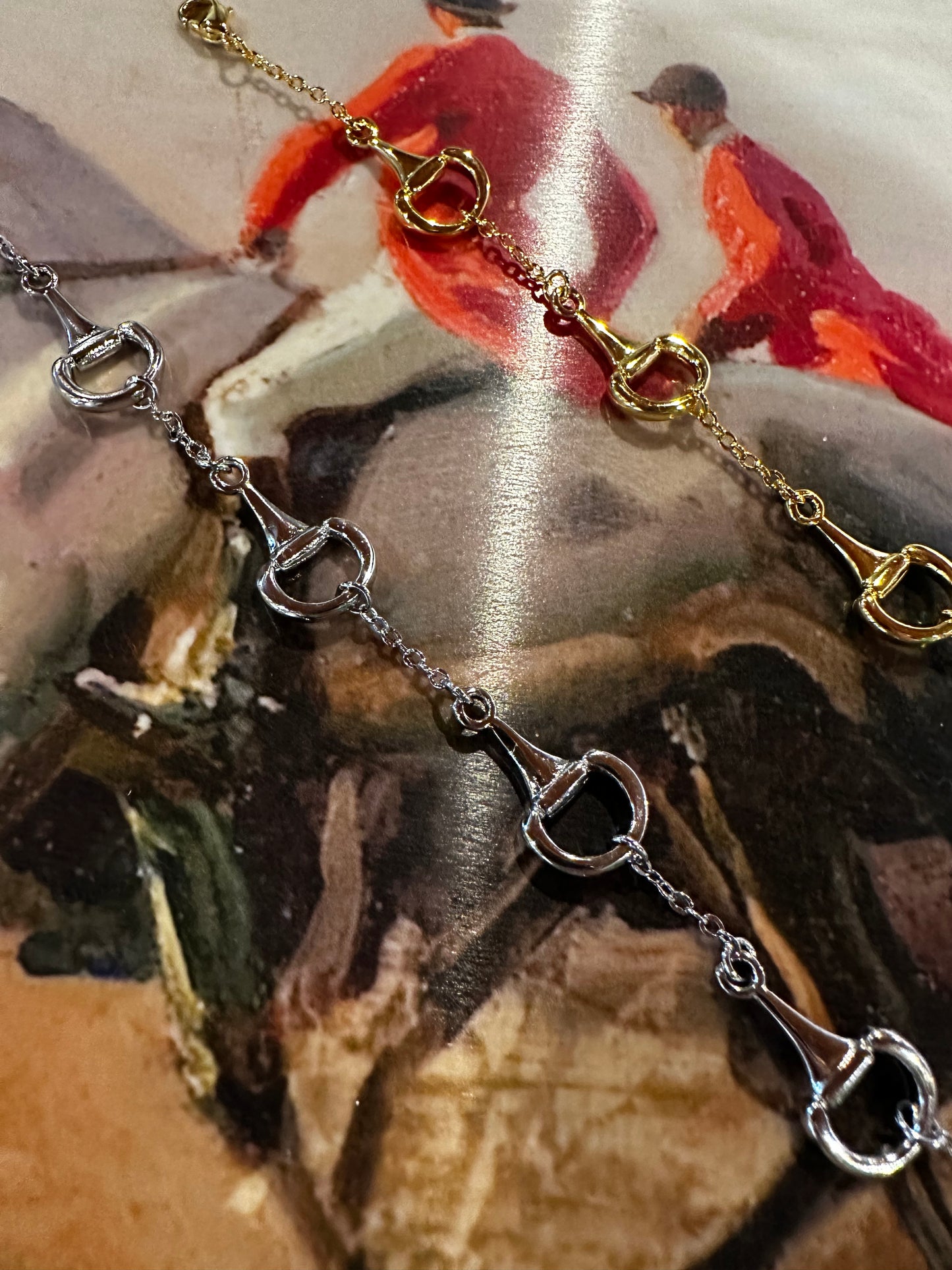 Snaffle bracelet ‘silver’