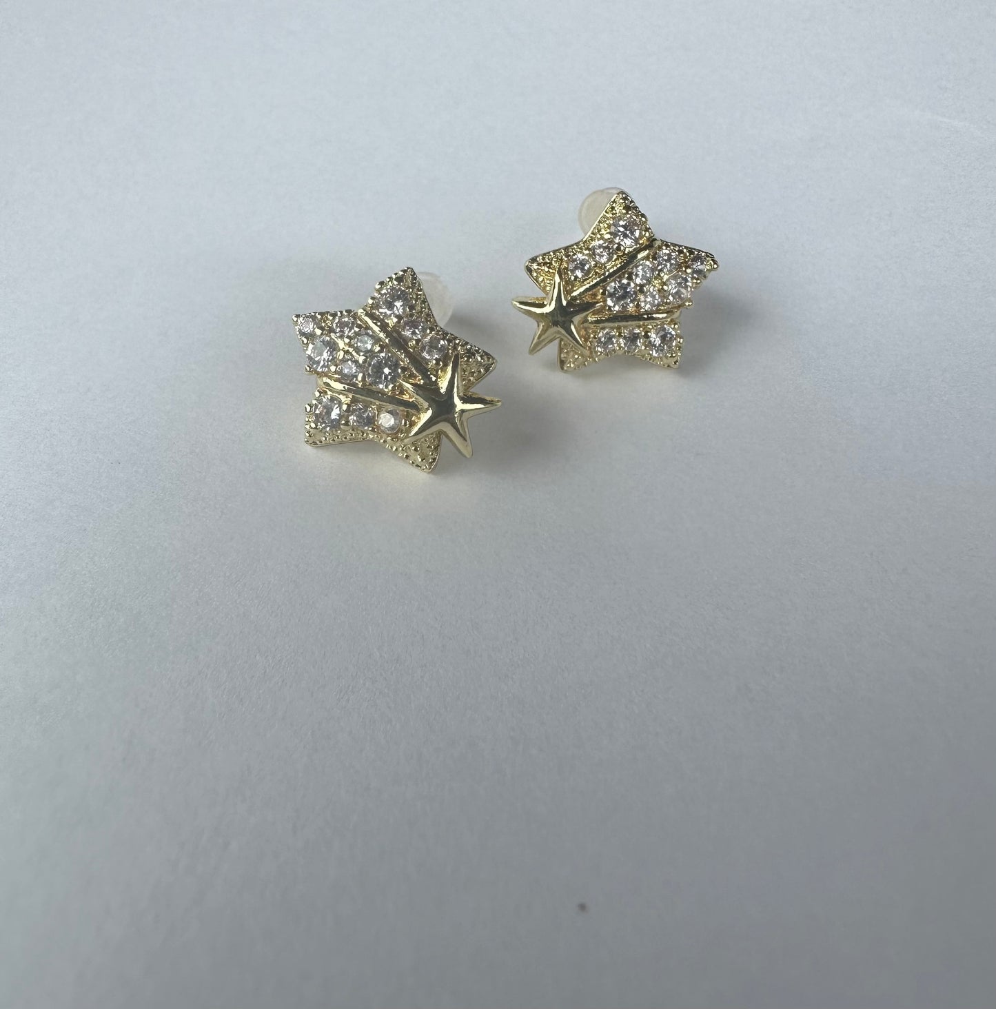 Sally star gold stud earrings