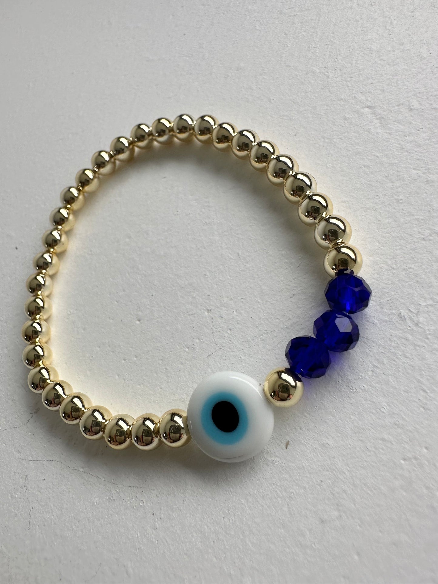 Blue eye charm bracelet