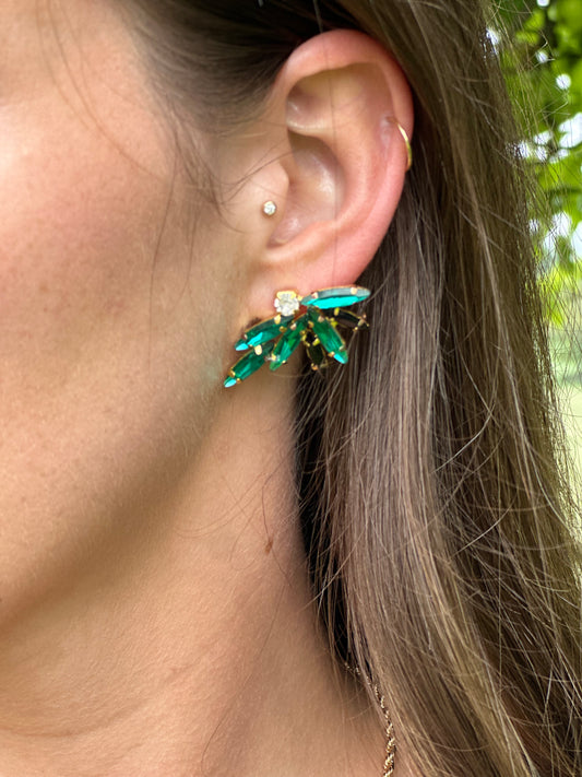 Mary emerald earring