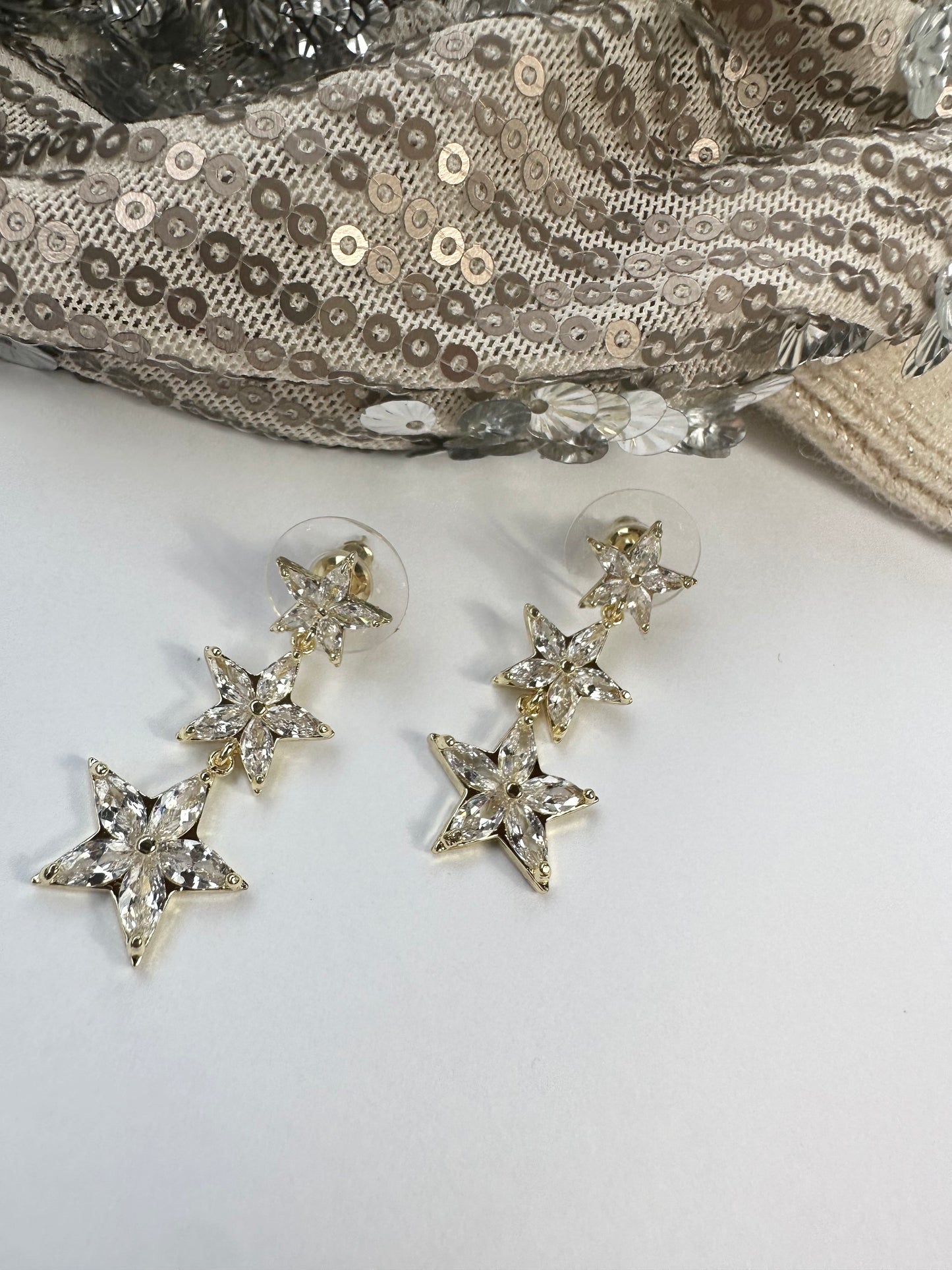 Shola star earrings ‘gold’