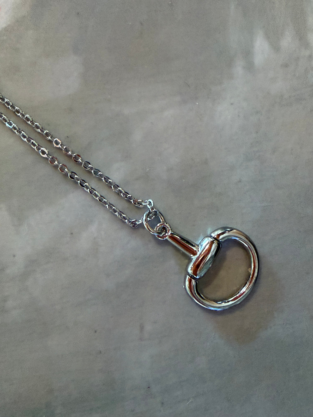 Half snaffle necklace