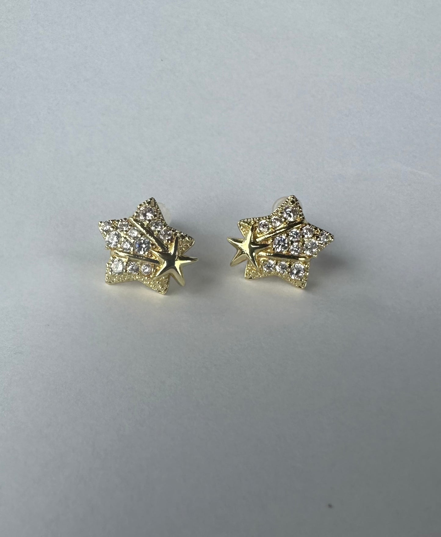 Sally star gold stud earrings