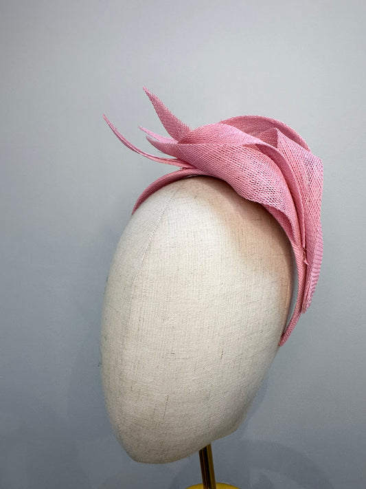 Blush pink swirl headband