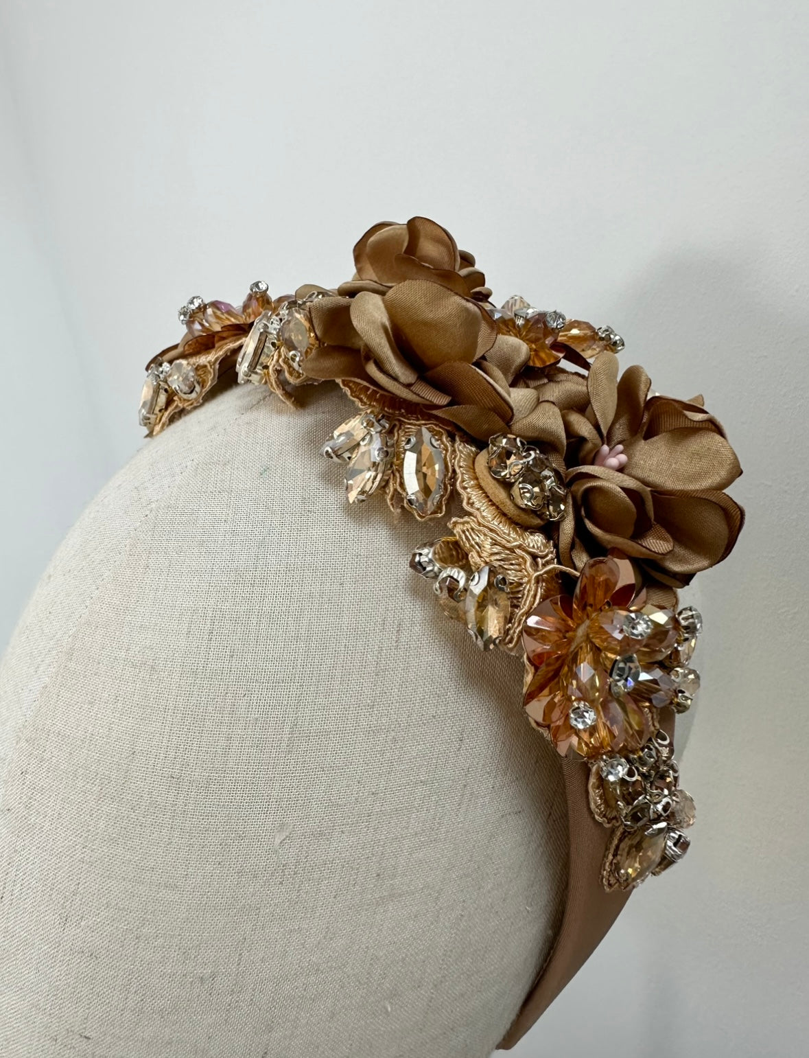 Gold beaded headband