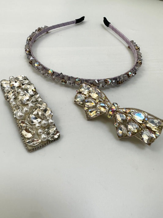 Hair set purple/ silver