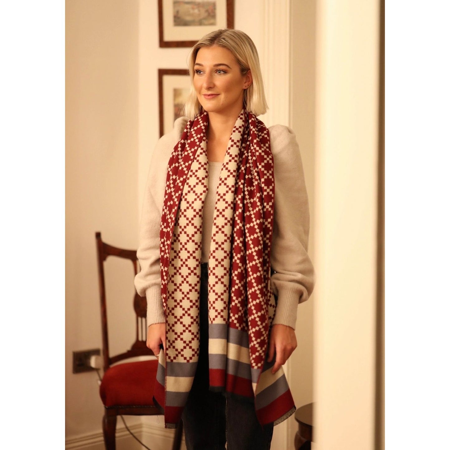 Maddison scarf ‘red’