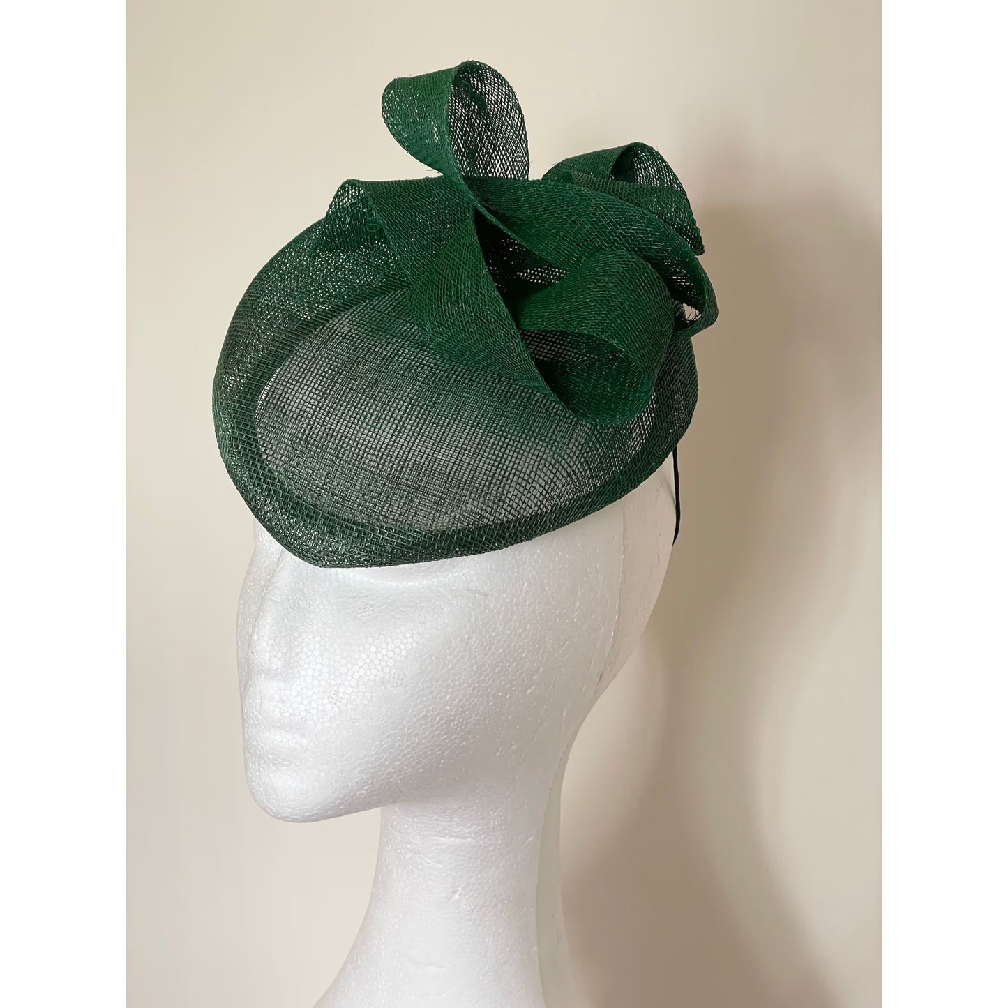 Emerald green swirl headpiece