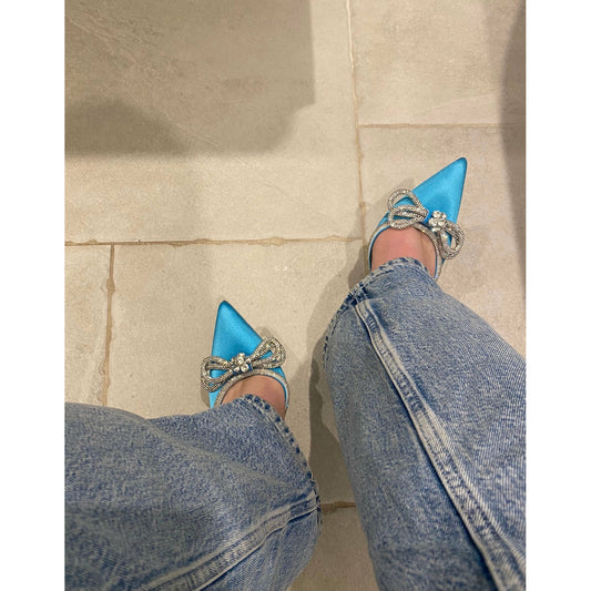 Bow heels ‘blue’