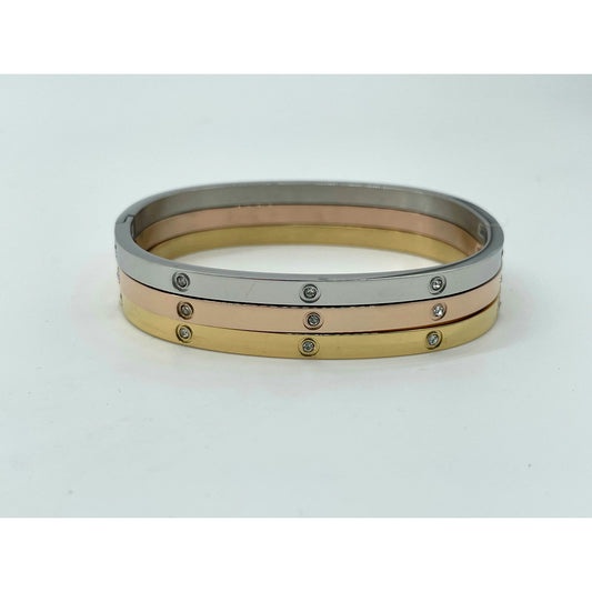 Set of three bangle bracelets