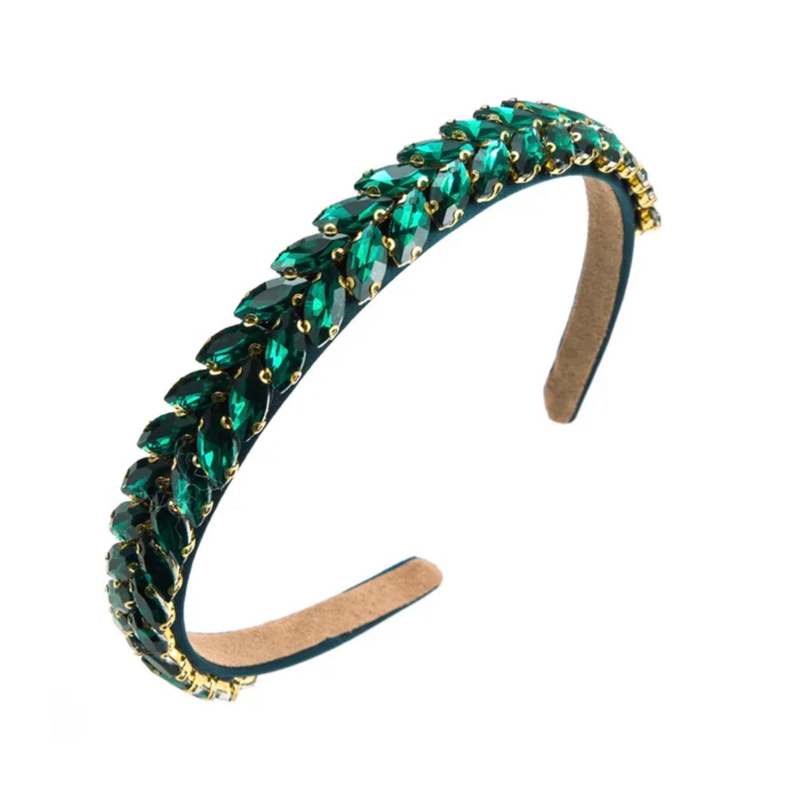 Karla headband ‘emerald’