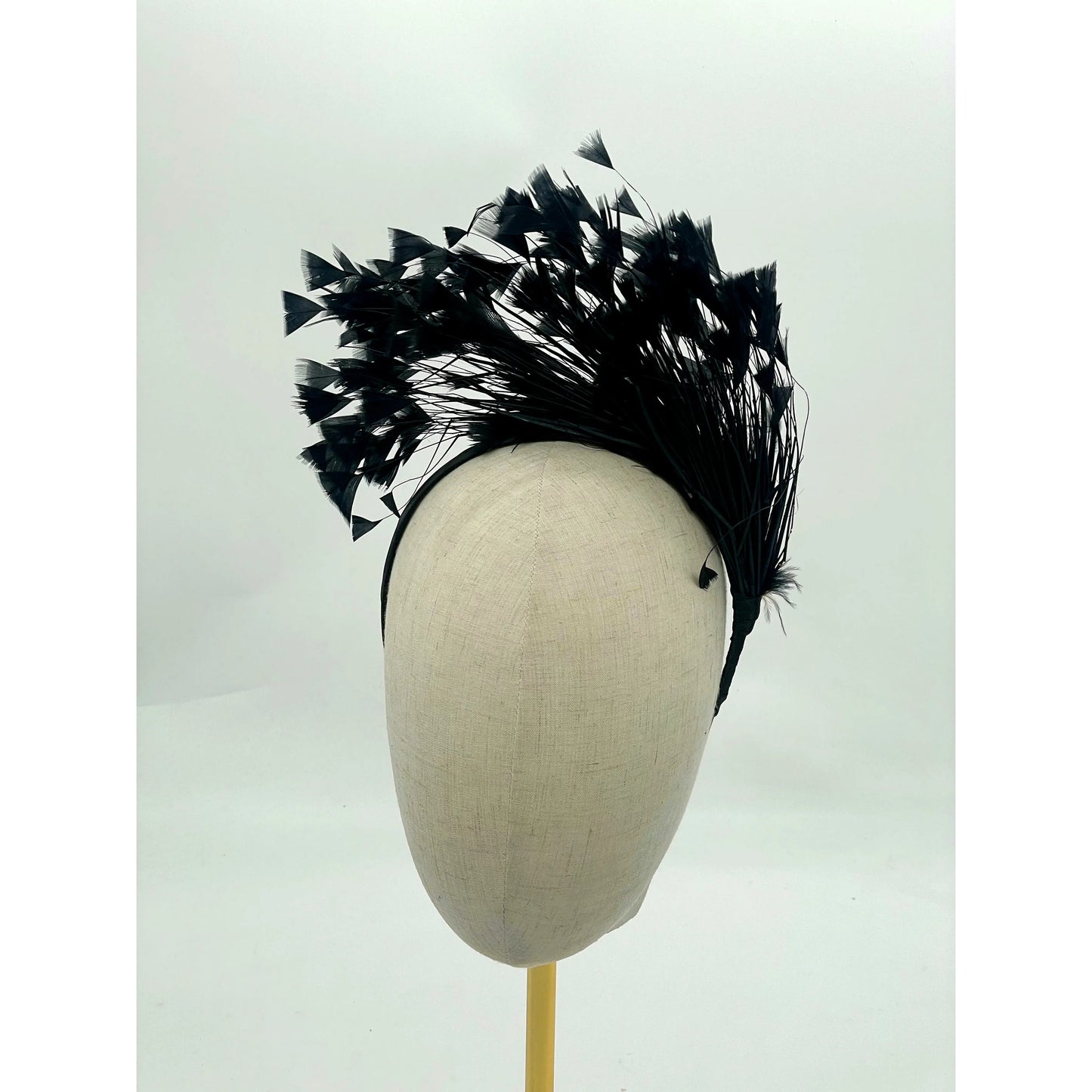 Emma feather headband ‘black’
