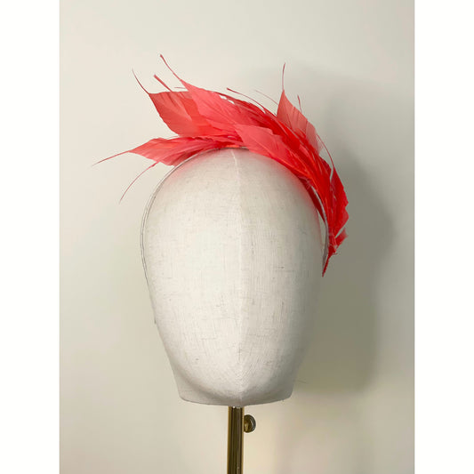 Coral feather headband