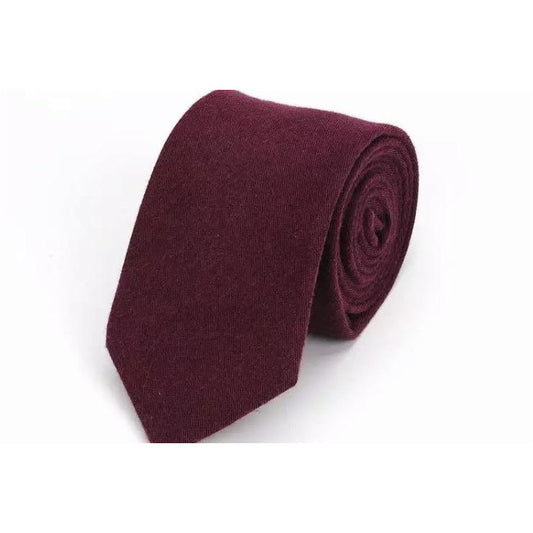 Burgundy Cotton Tie