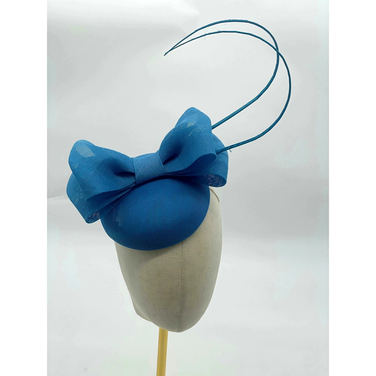 Blue bow headpiece
