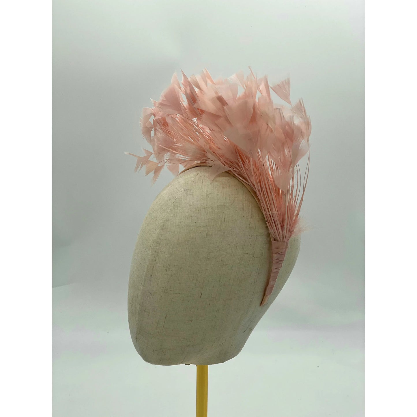 Emma feather headband ‘blush’