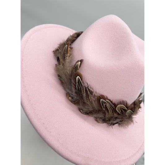 Jessica wool fedora ‘pink’