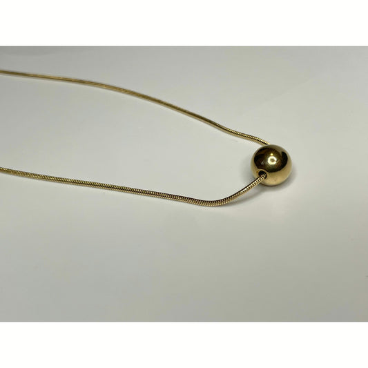 Grace gold ball necklace