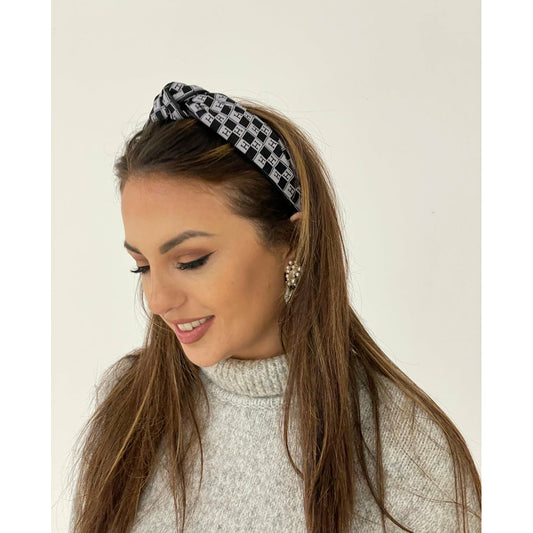 Fashion headband ‘black and white’